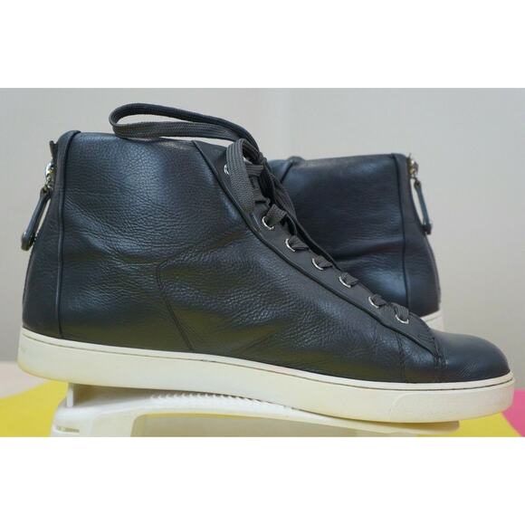 Gianvito Rossi Milano Men\'s Gray zipper in rear, High-Top Sneaker Size 12